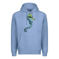Colony Blue Blue Seahorse Premium Hoodie - LillyAllenDesigns