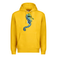 Lemon Blue Seahorse Premium Hoodie - LillyAllenDesigns