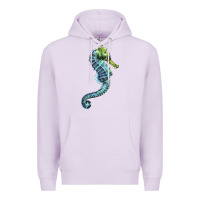 Lilac Blue Seahorse Premium Hoodie - LillyAllenDesigns