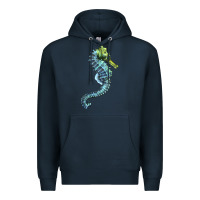 Navy Blue Seahorse Premium Hoodie - LillyAllenDesigns