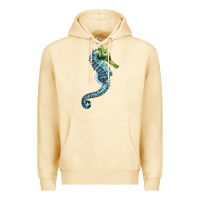 Pina Colada Blue Seahorse Premium Hoodie - LillyAllenDesigns