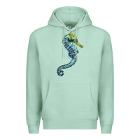 Seafoam Blue Seahorse Premium Hoodie - LillyAllenDesigns