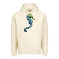 Tofu Blue Seahorse Premium Hoodie - LillyAllenDesigns