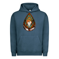 Pigment Midnight Navy aztec bullskull teardrop earrings Urban Hoodie - Jasminsmagicworld