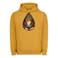 Pigment Peanut Butter aztec bullskull teardrop earrings Urban Hoodie - Jasminsmagicworld