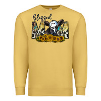 Antique Gold blessed Premium Sweatshirt - CowhideDigitalArt