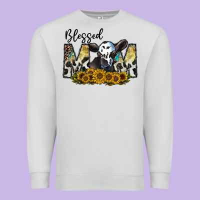 Blessed Premium Sweatshirt Designed By Cowhidedigitalart