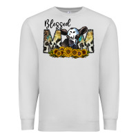 Dove Grey blessed Premium Sweatshirt - CowhideDigitalArt