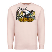 Pale Pink blessed Premium Sweatshirt - CowhideDigitalArt