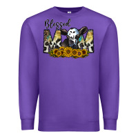 Purple blessed Premium Sweatshirt - CowhideDigitalArt