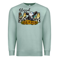 Seafoam blessed Premium Sweatshirt - CowhideDigitalArt