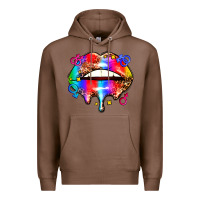Chestnut pride lips Premium Hoodie - AdoDesignShop
