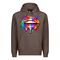 Coffee pride lips Premium Hoodie - AdoDesignShop
