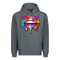Rock pride lips Premium Hoodie - AdoDesignShop