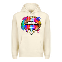 Sandshell pride lips Premium Hoodie - AdoDesignShop