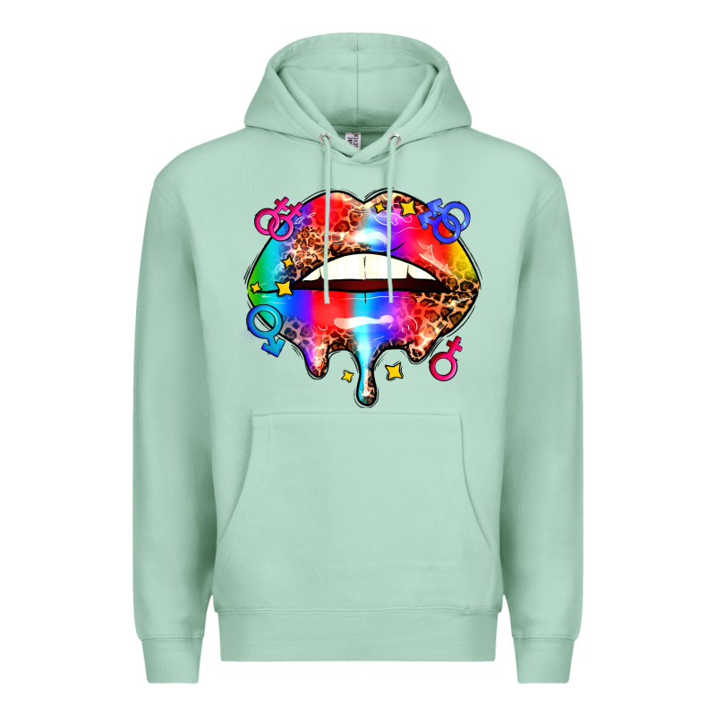 Pride Lips Premium Hoodie by AdoDesignShop | Teevron