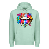 Seafoam pride lips Premium Hoodie - AdoDesignShop