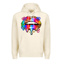 Tofu pride lips Premium Hoodie - AdoDesignShop
