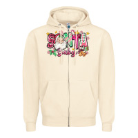 Sandshell pink santa baby christmas Zipper Hoodie - Zillion Design Studio