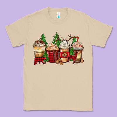 Lumberjack Coffee Cups Classic Tee Designed By Zillion Design Studio