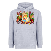 Heather Grey joy to the world Heavyweight Hoodie - texasbilliewilder
