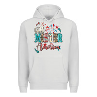 Dove Grey little mister america Premium Hoodie - NancyCooperArtShop