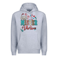 Heather Grey little mister america Premium Hoodie - NancyCooperArtShop