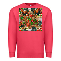 Cardinal christmas leopard chicken Premium Sweatshirt - FaDigitalArtStudio