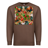 Chestnut christmas leopard chicken Premium Sweatshirt - FaDigitalArtStudio