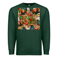 Sports Green christmas leopard chicken Premium Sweatshirt - FaDigitalArtStudio