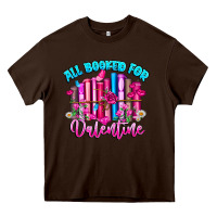 Chocolate Brown All Booked For Valentines Heavy Core Tee - CowhideDigitalArt