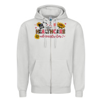 Dove Grey healthcare administrator Zipper Hoodie - texasbilliewilder
