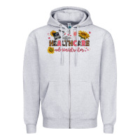 Heather Grey healthcare administrator Zipper Hoodie - texasbilliewilder
