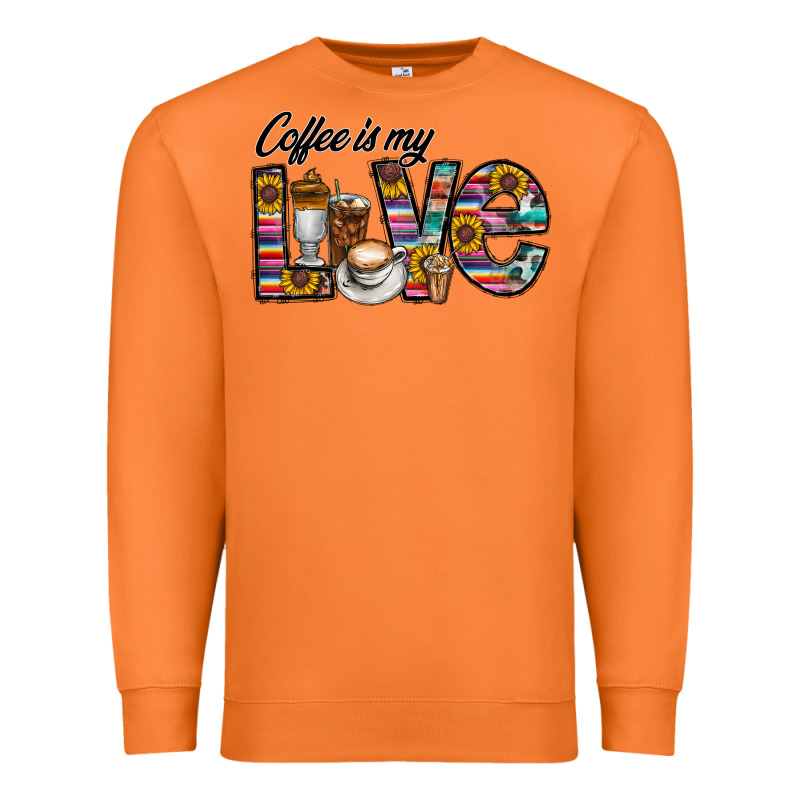 Coffee İs Mt Love Premium Sweatshirt by CowhideDigitalArt | Teevron