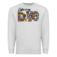 Dove Grey coffee İs mt love Premium Sweatshirt - CowhideDigitalArt