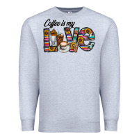 Heather Grey coffee İs mt love Premium Sweatshirt - CowhideDigitalArt