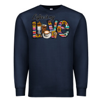 Navy coffee İs mt love Premium Sweatshirt - CowhideDigitalArt