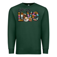 Sports Green coffee İs mt love Premium Sweatshirt - CowhideDigitalArt
