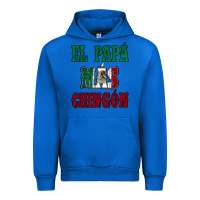 Cobalt El Papa Mas Chingon Mexican Flag Urban Hoodie - Jasminsmagicworld
