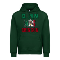 Forest Green El Papa Mas Chingon Mexican Flag Urban Hoodie - Jasminsmagicworld