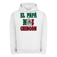 Pigment Lunar Rock El Papa Mas Chingon Mexican Flag Urban Hoodie - Jasminsmagicworld