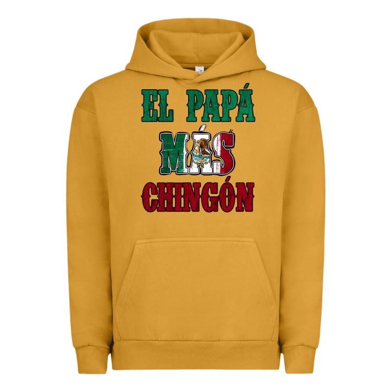 El Papa Mas Chingon Mexican Flag Urban Hoodie by Jasminsmagicworld | Teevron