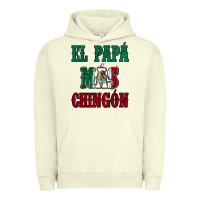 Pigment Pistachio El Papa Mas Chingon Mexican Flag Urban Hoodie - Jasminsmagicworld