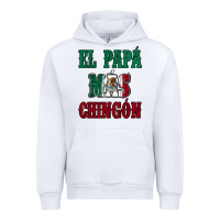 White El Papa Mas Chingon Mexican Flag Urban Hoodie - Jasminsmagicworld