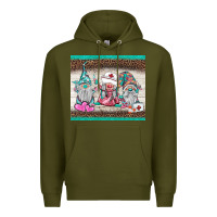 Army Green nurse gnomies tumbler Premium Hoodie - BarkalooDesign