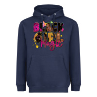 Navy Black girl magic Heavyweight Hoodie - Zillion Design Studio