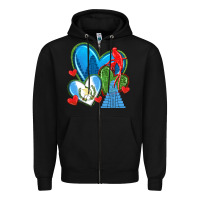 Black guatemala hearts Zipper Hoodie - texasbilliewilder