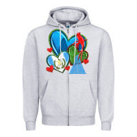 Guatemala Hearts Zipper Hoodie | Teevron