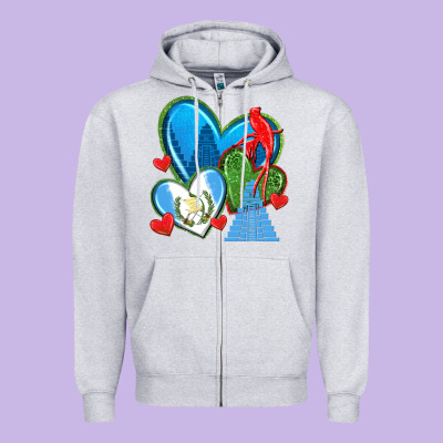 Zipper Hoodie guatemala hearts