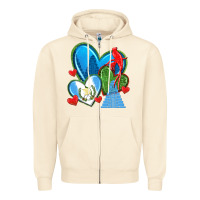 Sandshell guatemala hearts Zipper Hoodie - texasbilliewilder